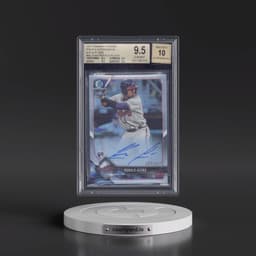 2018 Bowman Chrome Rookie Autographs #BCRARA Ronald Acuna - Refractor (BGS 9.5 GEM MINT)