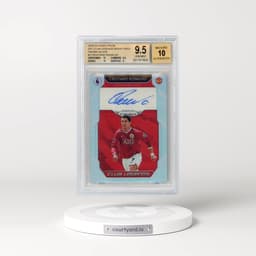 2019 Panini Prizm English Premier League Club Legends Signatures Prizms Silver #2 Cristiano Ronaldo (BGS 9.5 GEM MINT)