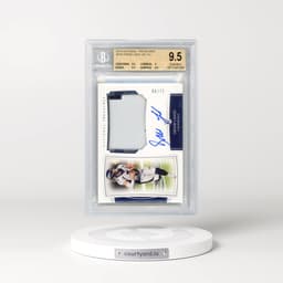 2019 Panini National Treasures #164 Drew Lock JSY AU EXCH (BGS 9.5 GEM MINT)