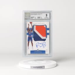 2019 Panini National Treasures #128 RJ Barrett - Patch Autograph (BGS 9 MINT)