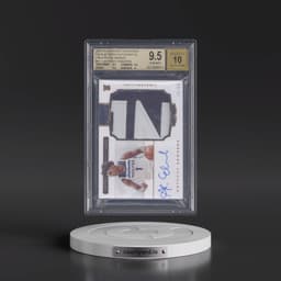 2020 Panini National Treasures #111 Anthony Edwards - Patch Autograph-Horizontal Bronze (BGS 9.5 GEM MINT)