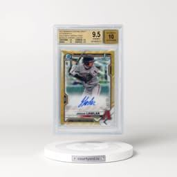 2021 Bowman Draft Chrome Draft Pick Autographs #CDAJLA Jordan Lawlar - Gold Wave Refractor (BGS 9.5 GEM MINT)