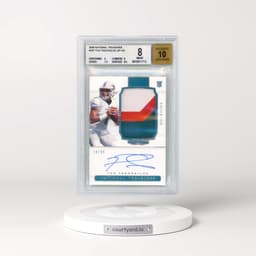 2020 Panini National Treasures #157 Tua Tagovailoa - Patch Autograph (BGS 8 NM-MT)