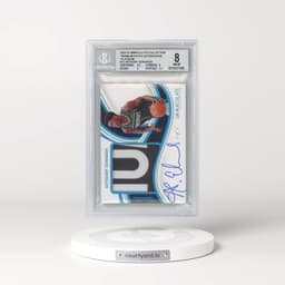 2022 Immaculate Collection Premium Patch Autographs Platinum #13 Anthony Edwards (BGS 8 NM-MT)
