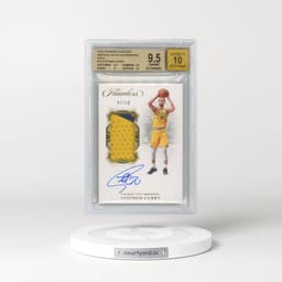 2018 Panini Flawless Vertical Patch Autographs Gold #16 Stephen Curry (BGS 9.5 GEM MINT)