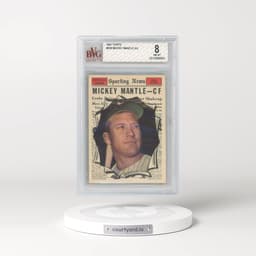 1961 Topps #578 Mickey Mantle - All Star (BVG 8 NM-MT)