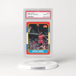 1986 Fleer #57 Michael Jordan (PSA 8 NM-MT)