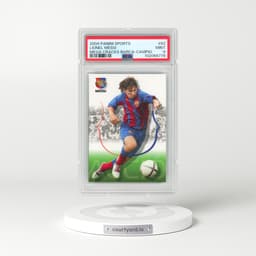 2004 Panini Sports Mega Cracks Barca #62 Lionel Messi - Campio (Catalan) (PSA 9 MINT)