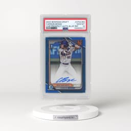 2024 Bowman Draft Chrome Prospect Autographs #CPACBG Carson Benge - Blue Refractor (PSA 10 GEM MINT)