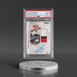 2023 Upper Deck Premier Acetate Rookie Autograph Patch #ARCB Connor Bedard (PSA 9 MINT)