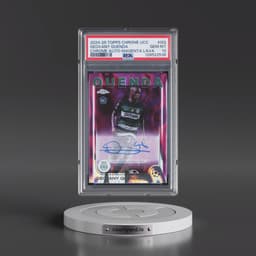 2024-25 Topps Chrome UEFA Club Competitions Chrome Autographs #GQ Geovany Quenda - Magenta Lava (PSA 10 GEM MINT)