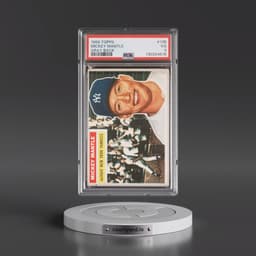 1956 Topps #135 Mickey Mantle - Gray Back (PSA 3 VG)