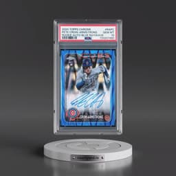 2024 Topps Chrome Rookie Autographs #RAPC Pete Crow-Armstrong - Blue Raywave (PSA 10 GEM MINT)