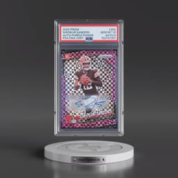 2025 Panini Prizm #302 Shedeur Sanders - Autograph-Purple Power (PSA 10 GEM MINT)