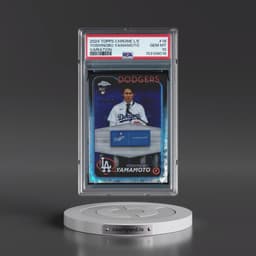 2024 Topps Chrome Logofractor Edition #18 Yoshinobu Yamamoto - Variation (PSA 10 GEM MINT)