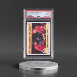 2018 Topps Heritage Combo Cards #CC-1 Mike Trout/Shohei Ohtani (PSA 10 GEM MINT)