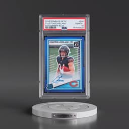 2025 Panini Donruss Optic #204 Colston Loveland - Autograph-Blue (PSA 10 GEM MINT)