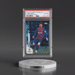 2019 Topps Chrome UEFA Champions League Sapphire Edition #1 Lionel Messi (PSA 10 GEM MINT)