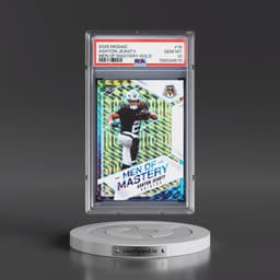 2025 Panini Mosaic Men of Mastery #18 Ashton Jeanty - Gold (PSA 10 GEM MINT)