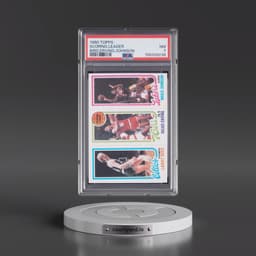 1980 Topps #6 Julius Erving/Larry Bird/Magic Johnson - Scoring Leader (PSA 7 NM)