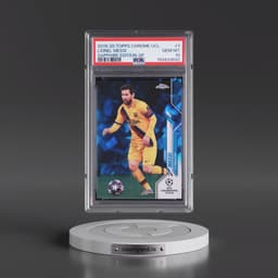 2019 Topps Chrome UEFA Champions League Sapphire Edition #1 Lionel Messi - SP (PSA 10 GEM MINT)