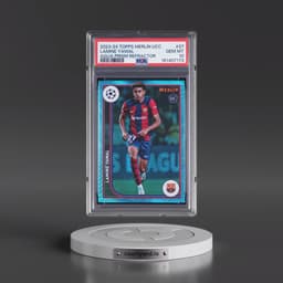 2023-24 Topps Merlin UEFA Club Competitions #27 Lamine Yamal - Aqua Prism Refractor (PSA 10 GEM MINT)