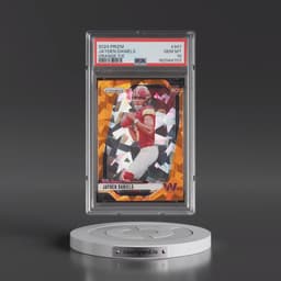 2024 Panini Prizm #347 Jayden Daniels - Orange Ice (PSA 10 GEM MINT)