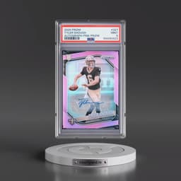 2025 Panini Prizm #327 Tyler Shough - Autograph-Pink Prizm (PSA 9 MINT)