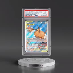 2019 Pokémon Sun & Moon Unified Minds #221 Raichu & Alolan Raichu GX - Holo Full Art (PSA 8 NM-MT)