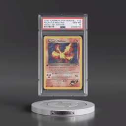 2000 Pokémon Gym Heroes #12 Rocket's Moltres - 1st Edition Holo (PSA 10 GEM MINT)