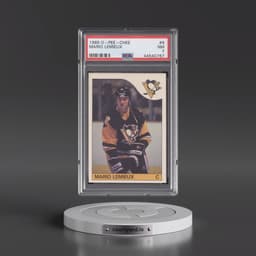 1985 O-Pee-Chee #9 Mario Lemieux (PSA 7 NM)