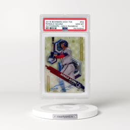 2018 Bowman High Tek #RA Ronald Acuna - Autograph-Gold Rainbow (PSA 10 GEM MINT)