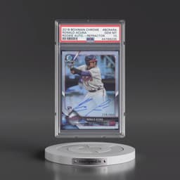 2018 Bowman Chrome Rookie Autographs #BCRARA Ronald Acuna - Refractor (PSA 10 GEM MINT)