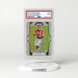 2017 Panini Prizm #269 Patrick Mahomes II - Blue Wave Prizm (PSA 9 MINT)