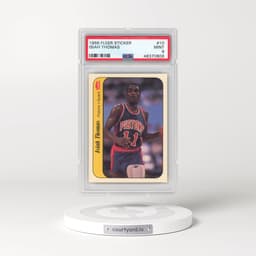 1986 Fleer Sticker #10 Isiah Thomas (PSA 9 MINT)