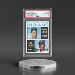1964 Topps #146 Indians Rookies - T.John/B.Chance (PSA 8 NM-MT)
