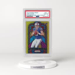 2018 Panini Prizm Stained Glass #SG-8 Josh Allen - Gold Mojo (PSA 10 GEM MINT)