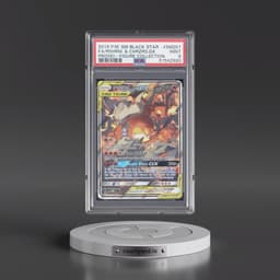 2019 Pokémon SM Black Star Promo #SM201 Reshiram & Charizard GX - Holo Full Art Reshiram & Charizard-GX Figure Collection (PSA 9 MINT)