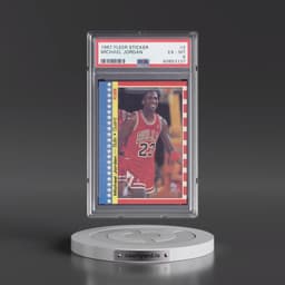 1987 Fleer Sticker #2 Michael Jordan (PSA 6 EX-MT)