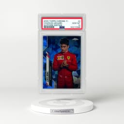 2020 Topps Chrome Formula 1 Sapphire Edition #4 Charles Leclerc (PSA 10 GEM MINT)