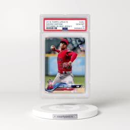 2018 Topps Update #US1 Shohei Ohtani - Pitching in Red Jersey (PSA 10 GEM MINT)