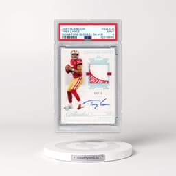 2021 Panini Flawless Signature Gloves #SGLTLA Trey Lance - Silver (PSA 9 MINT)