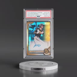 2022 Bowman Chrome Prospect Autographs #CPAJME Jackson Merrill - Gold Refractor (PSA 10 GEM MINT)