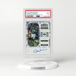 2022 Panini Contenders #117 Garrett Wilson - Autograph-Cracked Ice (PSA 9 MINT)