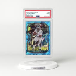 2020 Panini Prizm #343 Jalen Hurts - Blue Ice (PSA 9 MINT)