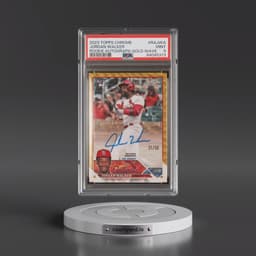 2023 Topps Chrome Rookie Autograph #RAJWA Jordan Walker - Gold Wave Refractor (PSA 9 MINT)