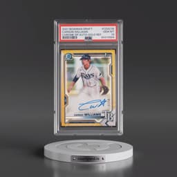 2021 Bowman Draft Chrome Draft Pick Autographs #CDACW Carson Williams - Gold Refractor (PSA 10 GEM MINT)