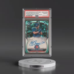 2023 Bowman Sapphire Edition Chrome Prospects Autographs #BSPAMBS Moises Ballesteros - Aqua (PSA 10 GEM MINT)