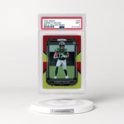 2022 Panini Prizm #309 Garrett Wilson - Red & Yellow Prizm (PSA 9 MINT)