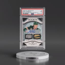 2020 Upper Deck Artifacts Material Roman Numeral Rookies #II Kirill Kaprizov - Autograph-Black 1/1 (PSA 7 NM)
